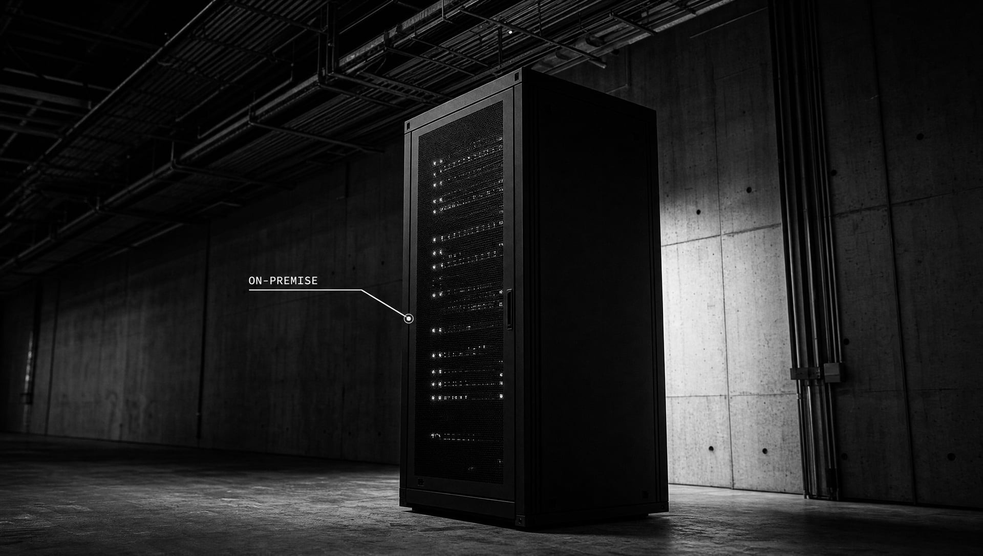 In-facility server room — on-premise deployment