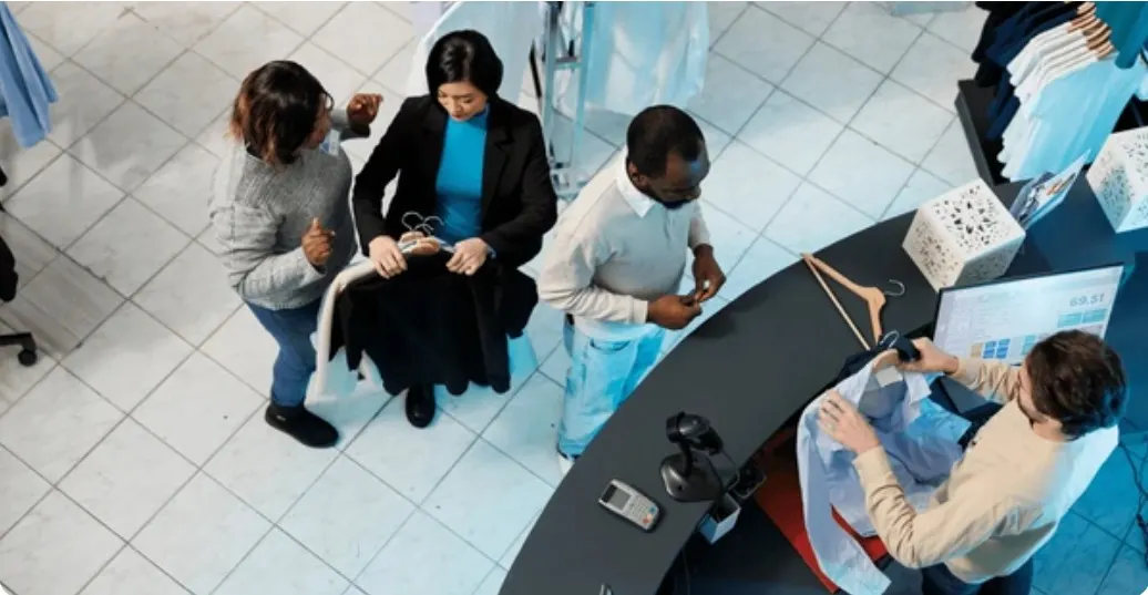 Mağaza kamerası — Mağaza #47, Kasa 3, yoğun saat